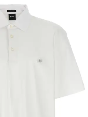 'C-Parris' polo shirt Man HUGO BOSS White