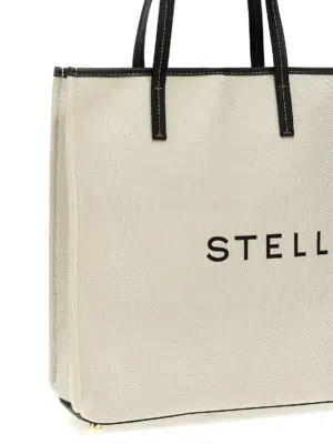 Logo shopping bag Woman STELLA MCCARTNEY Beige