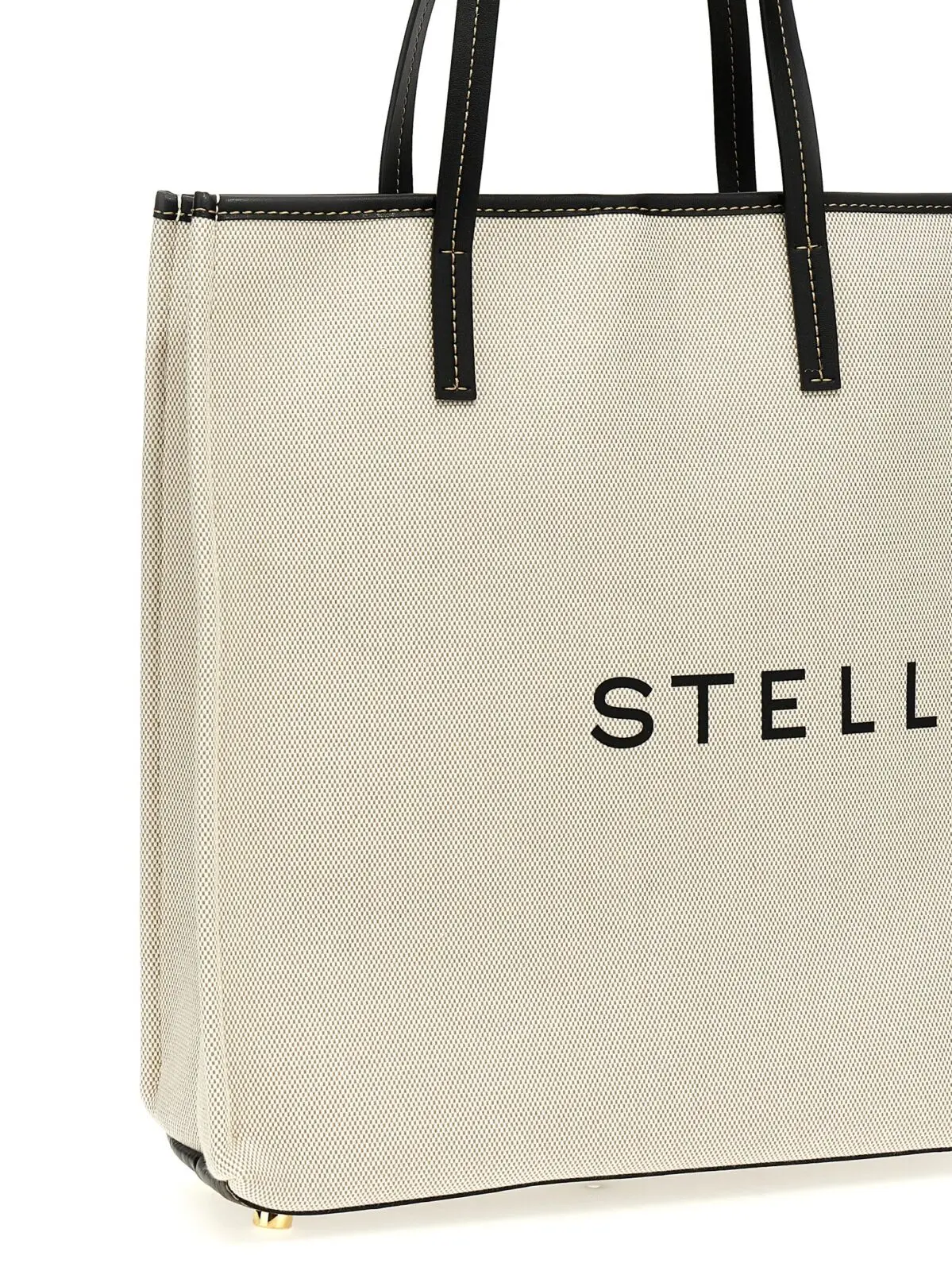 Шопер Stella Mccartney Logo Бежевий 3 Logo shopping bag Woman STELLA MCCARTNEY Beige