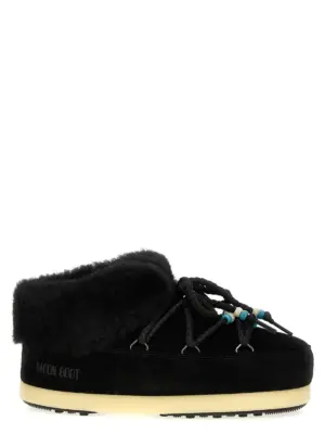 'Mule suede beads' ankle boots MOON BOOT Black