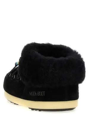'Mule suede beads' ankle boots Woman MOON BOOT Black