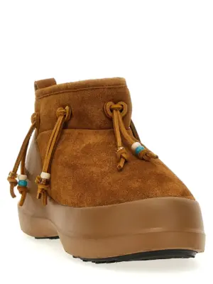 'Luna Low Suede Beads' ankle boots 80D2480100M008 MOON BOOT Brown