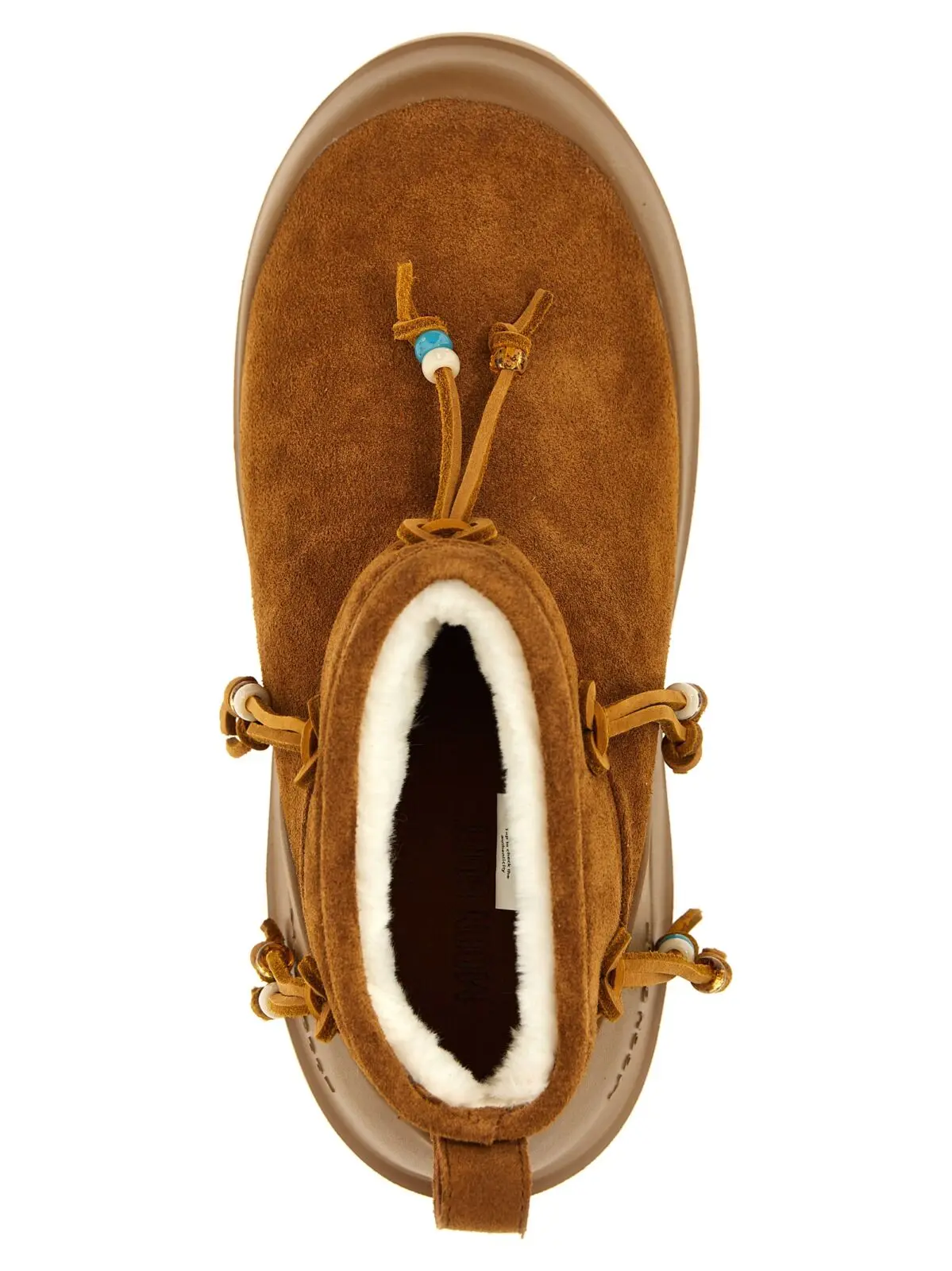 Черевики Moon Boot Luna Low Suede Beads Коричневі 4 'Luna Low Suede Beads' ankle boots 100% cow suede MOON BOOT Brown