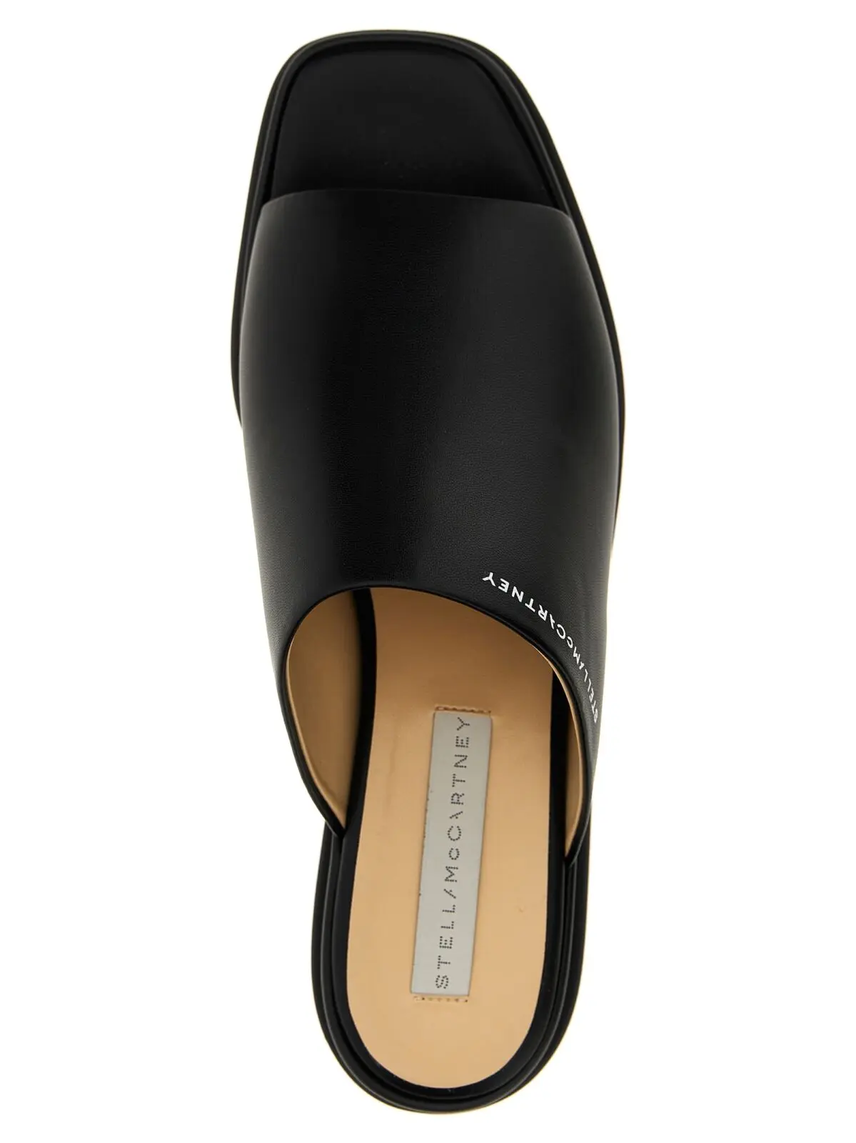 Сабо Stella Mccartney Sneak Elyse Чорно-білі 4 'Sneak Elyse' sabots 73% polyurethane