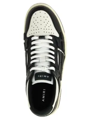 'Skel Top Low' sneakers 100% cow leather (Bos Taurus) AMIRI White/Black