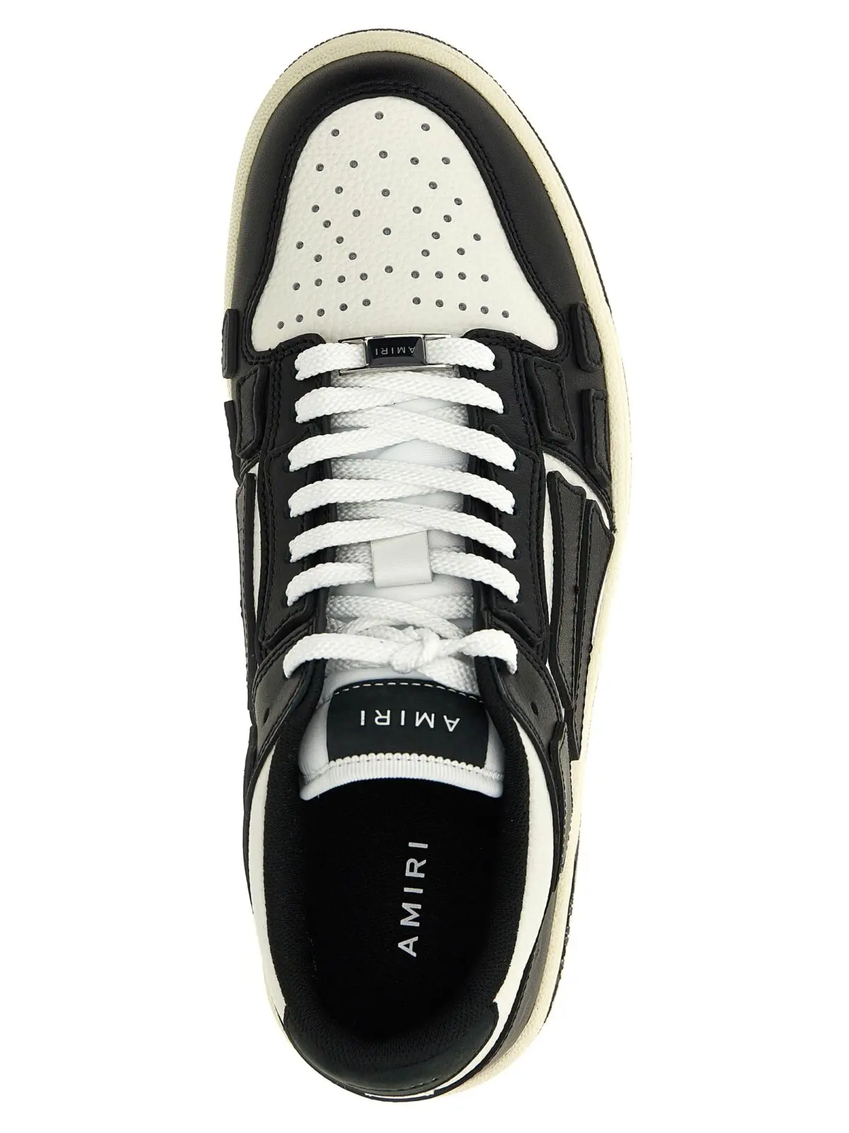 Кросівки Amiri Skel Top Low Чорно-білі 4 'Skel Top Low' sneakers 100% cow leather (Bos Taurus) AMIRI White/Black