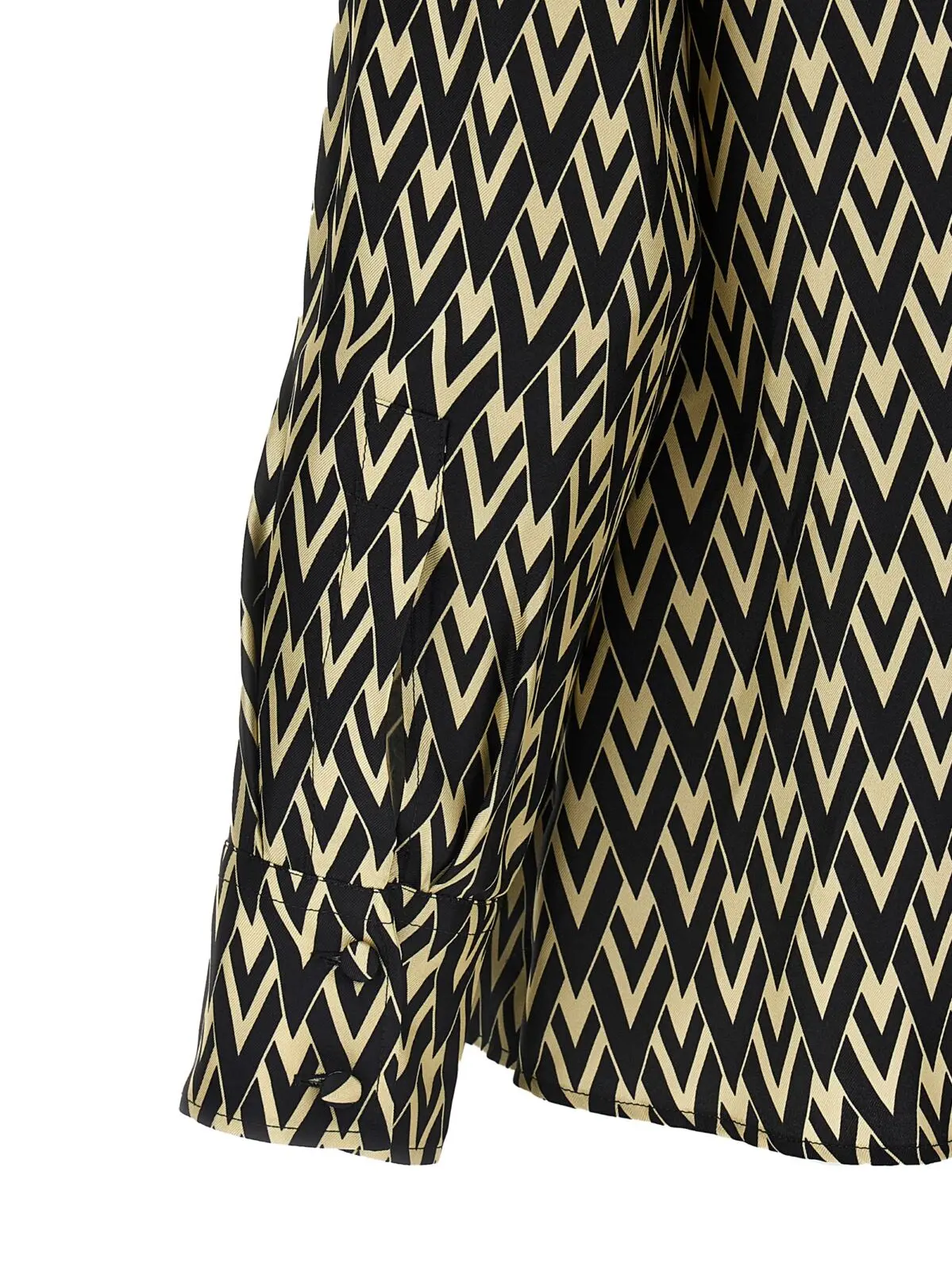 Сорочка Valentino Garavani Toute la V Чорно-біла 4 Valentino Garavani 'Toute la V' shirt 100% silk VALENTINO GARAVANI White/Black