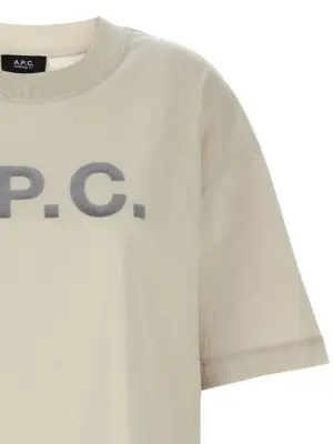 'Oversize Grand VPC' T-shirt Woman A.P.C. Beige