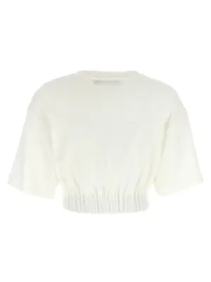 Logo chenille top F8U45ZGDBZTS9995 DOLCE & GABBANA White