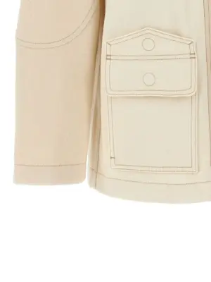 Denim parka 100% cotton FENDI Beige