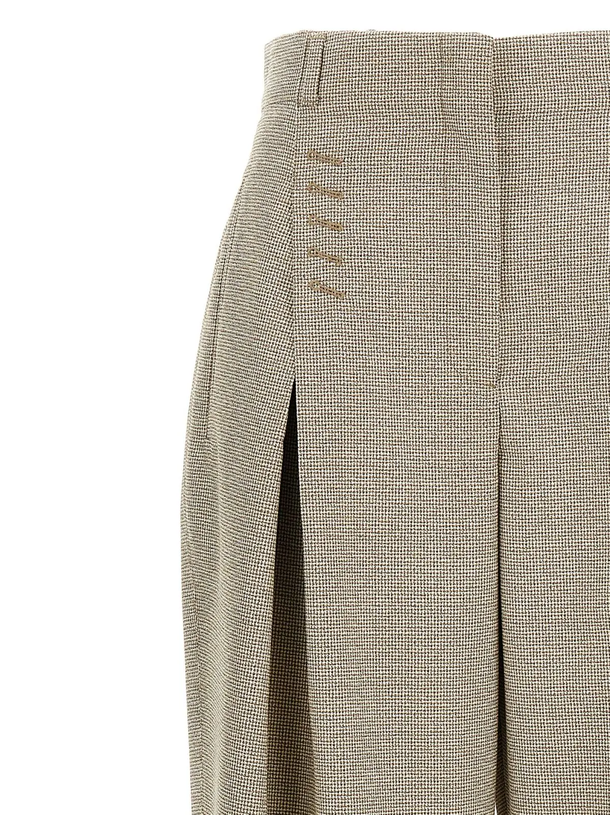 Брюки Fendi Micro check Бежеві 3 Micro check trousers Woman FENDI Beige