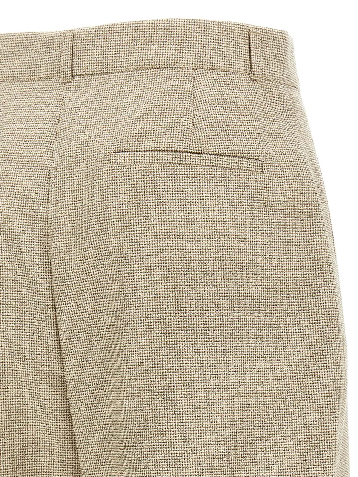 Брюки Fendi Micro check Бежеві 4 Micro check trousers 100% wool FENDI Beige