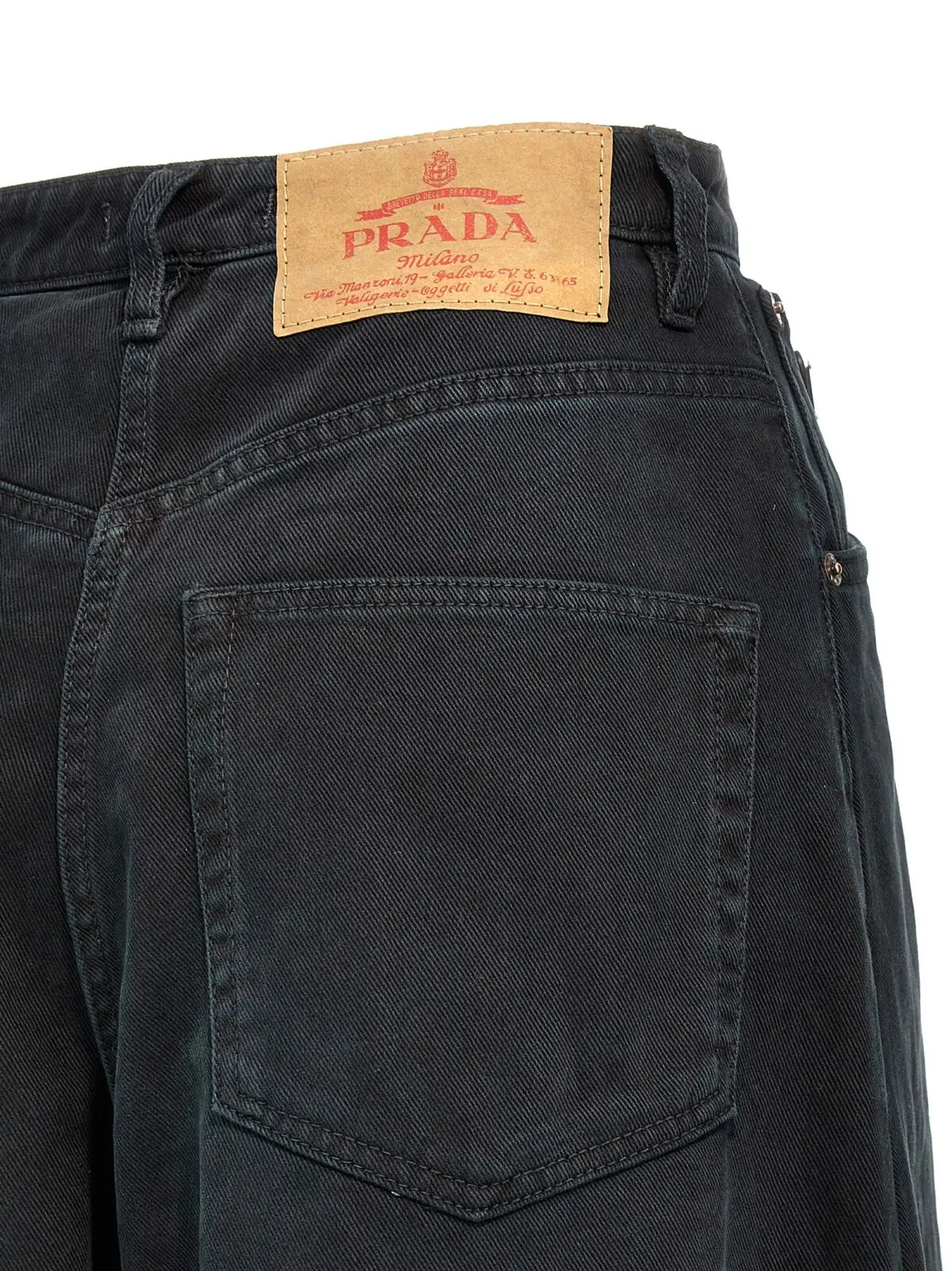Джинси Prada Denim Чорні 4 Denim jeans 100% cotton PRADA Black