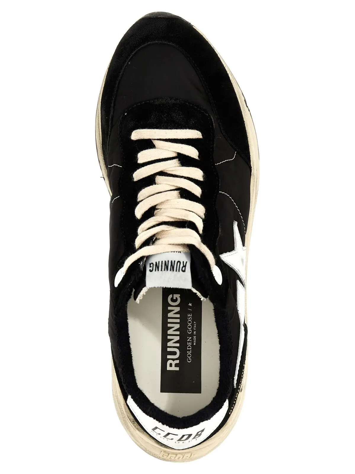Кросівки Golden Goose Running Sole Чорно-білі 3 'Running Sole' sneakers Man GOLDEN GOOSE White/Black