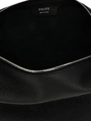 'Medium Olivia Hobo' shoulder bag 100% calfskin leather (Bos Taurus) KHAITE Black