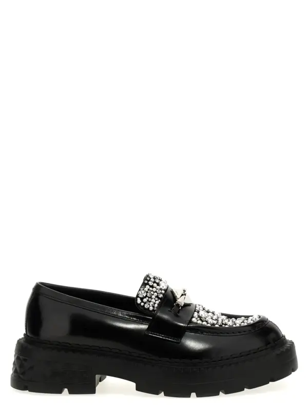'Marlow Diamond' loafers JIMMY CHOO Black