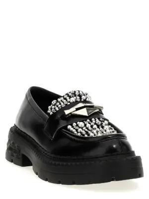 'Marlow Diamond' loafers MARLOWDIAMONDFJWVBLACKCRYSTAL JIMMY CHOO Black