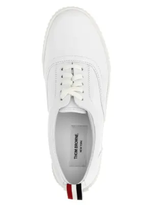 'Heritage' sneakers 100% calfskin leather (Bos Taurus) THOM BROWNE White