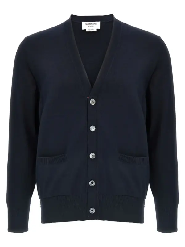 '4-Bar' cardigan THOM BROWNE Blue