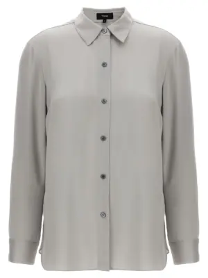 'N Straight' shirt THEORY Gray