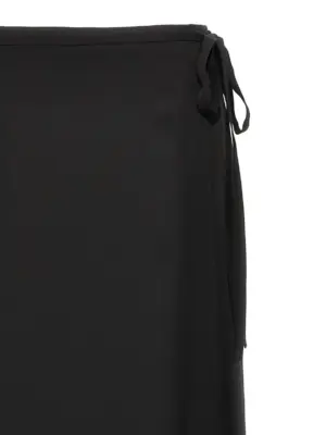 'CL Tie Wrap' skirt Woman THEORY Black