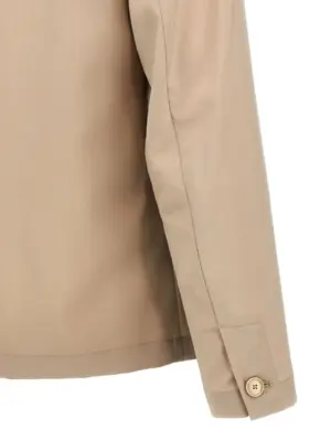 'Visal' overshirt 100% virgin wool BARENA Beige