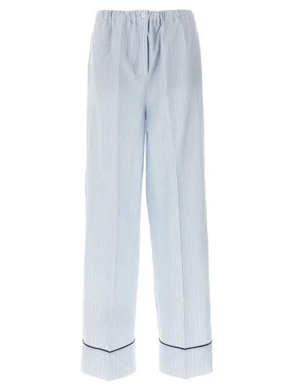 Striped pants PRADA Light Blue