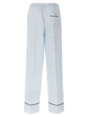 Striped pants P269IRSOOO16BVF0M10 PRADA Light Blue