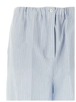 Striped pants Woman PRADA Light Blue