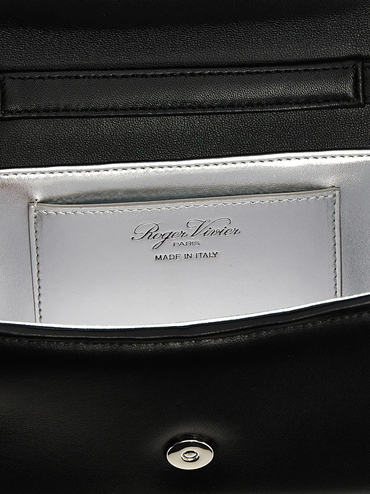 Сумочка Roger Vivier Pilgrim Micro Чорна 4 'Pilgrim Micro' handbag 100% lamb leather (Ovis aries) ROGER VIVIER Black