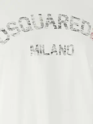 'Loose Fit' T-shirt 100% cotton DSQUARED2 White