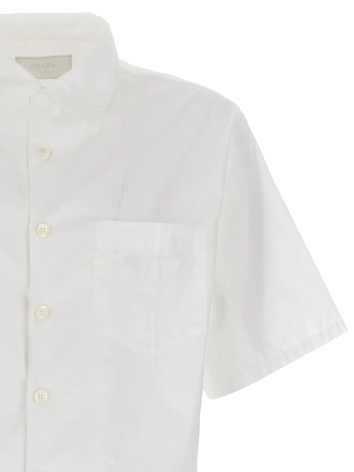 Сорочка Prada Striped Біла 3 Striped shirt Man PRADA White