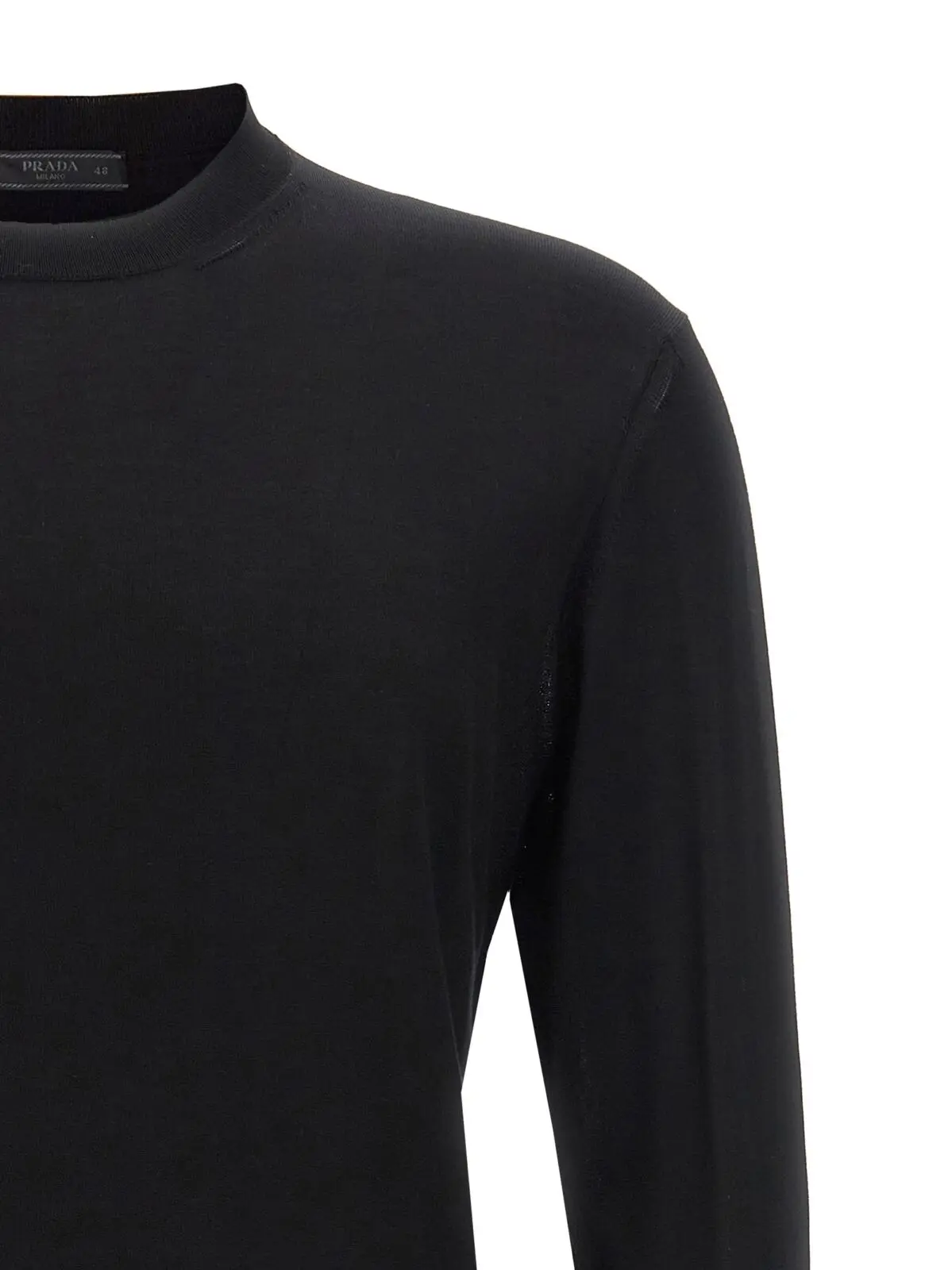 Светр Prada Silk Чорний 3 Silk sweater Man PRADA Black
