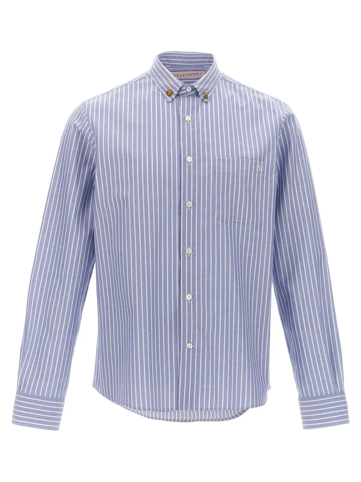 Сорочка Valentino Garavani Striped Блакитна 1 Valentino Garavani striped shirt VALENTINO GARAVANI Light Blue