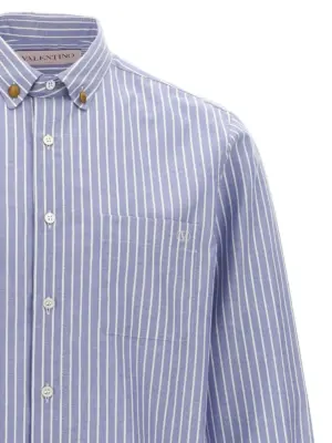 Valentino Garavani striped shirt Man VALENTINO GARAVANI Light Blue
