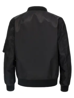 Valentino Garavani logo bomber jacket V3CI1725CM0NO VALENTINO GARAVANI Black