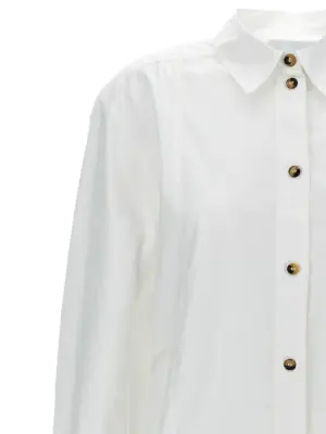 Lace-up shirt Woman GANNI White