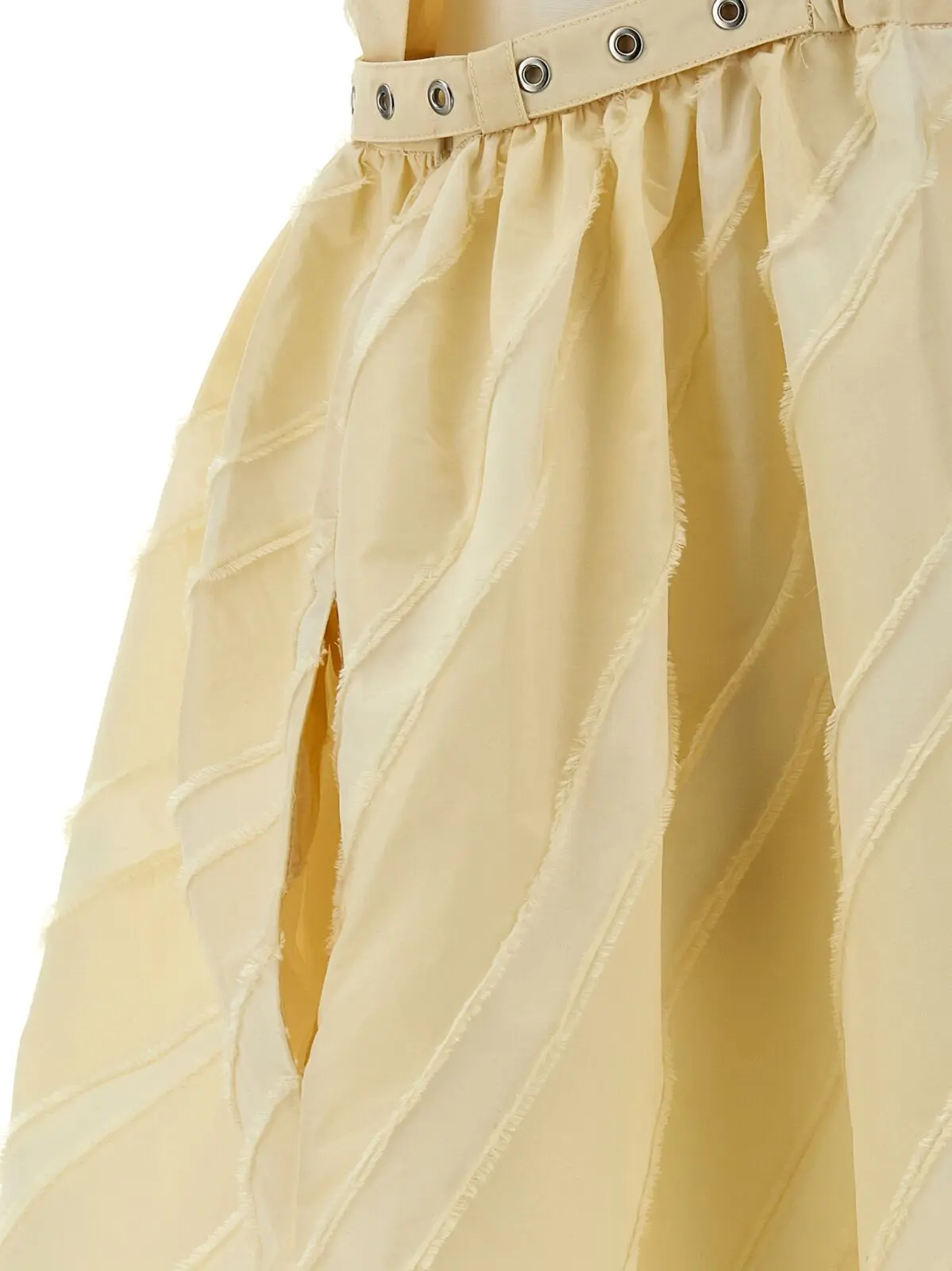 Сукня Ganni Off-White Stripe Strap Бежева 4 'Off-White Stripe Strap' dress 100% polyester GANNI Beige