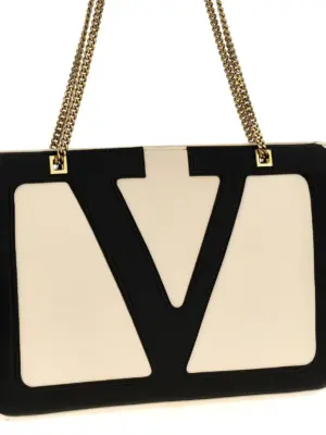 Valentino Garavani 'Viva Superstar' shopping bag Woman VALENTINO GARAVANI White/Black