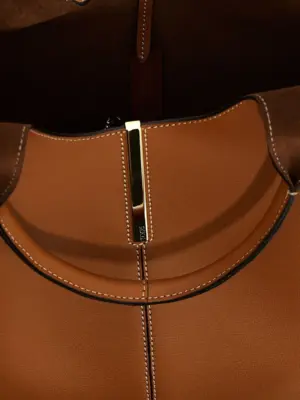 Small 'EBR' shopping bag 100% calfskin leather (Bos Taurus) TOD'S Brown