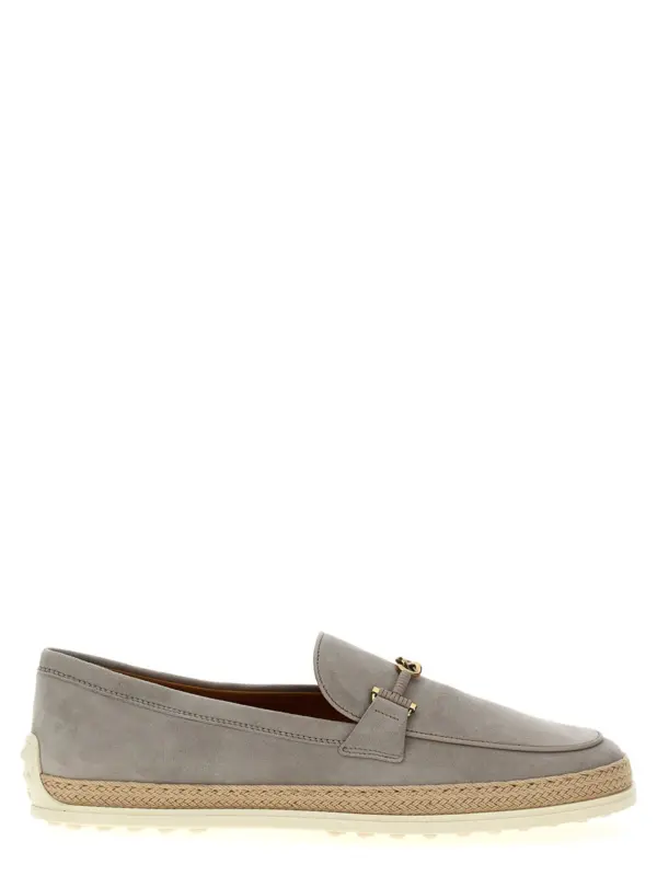 Suede loafers TOD'S Gray