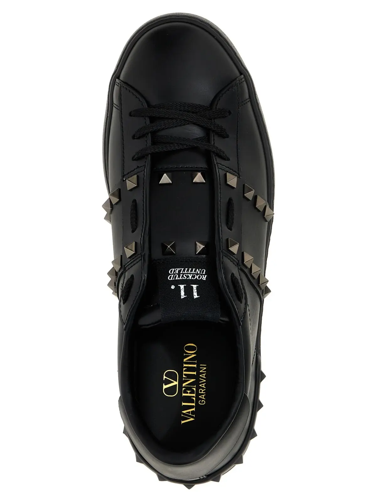 Кросівки Valentino Garavani Rockstud Untitled Чорні 4 Valentino Garavani 'Rockstud Untitled' sneakers 100% calfskin leather (Bos Taurus) VALENTINO GARAVANI Black