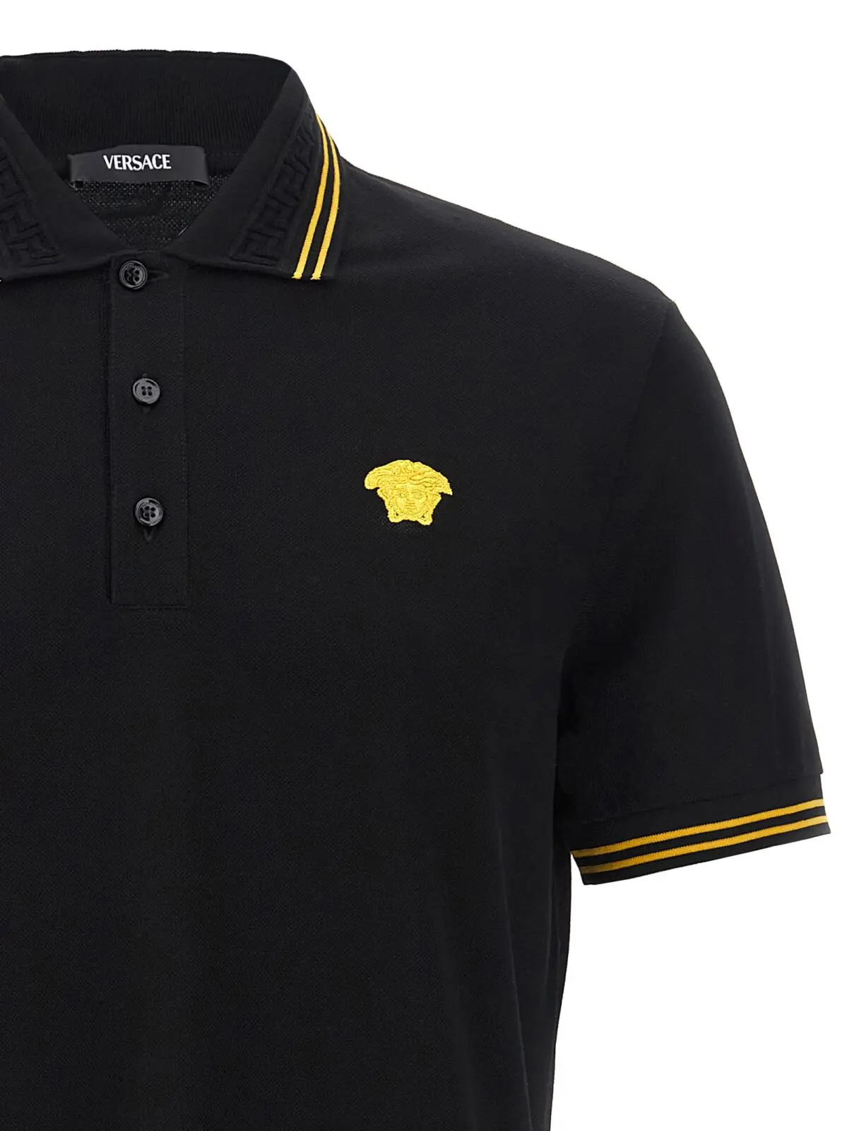 Поло Versace Medusa Чорне 3 'Medusa' polo shirt Man VERSACE Black