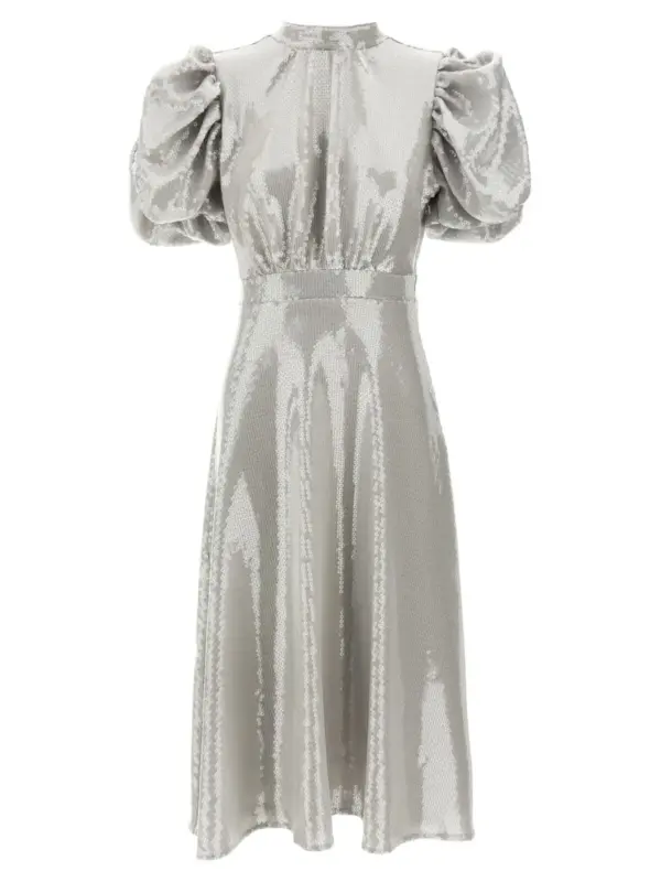 Sequin midi dress ROTATE BIRGER CHRISTENSEN Gray