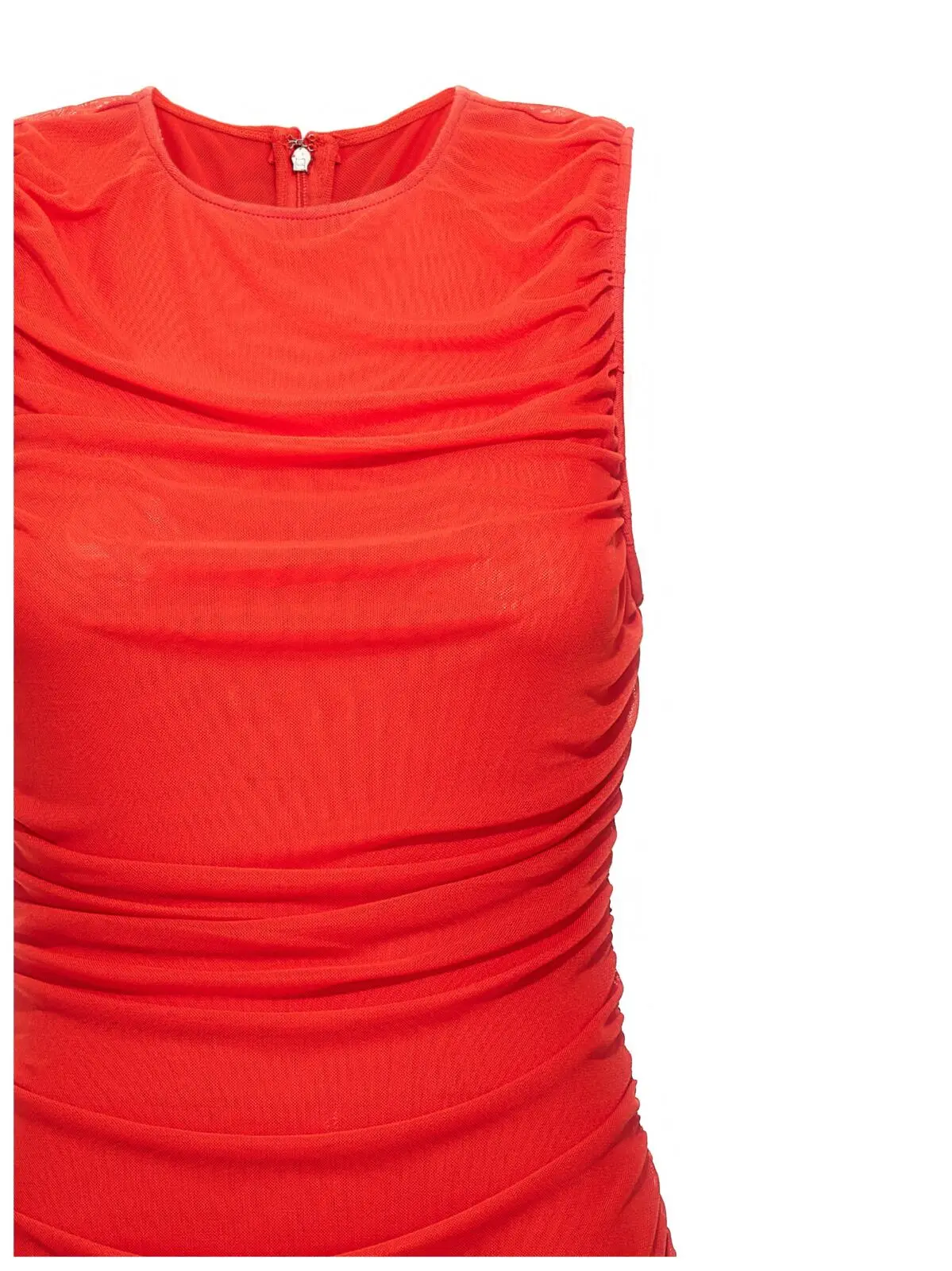 Сукня Rotate Birger Christensen Mesh midi Червона 3 Mesh midi dress Woman ROTATE BIRGER CHRISTENSEN Red