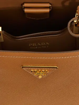 'Prada Panier Small' handbag 100% calfskin leather (Bos Taurus) PRADA Brown