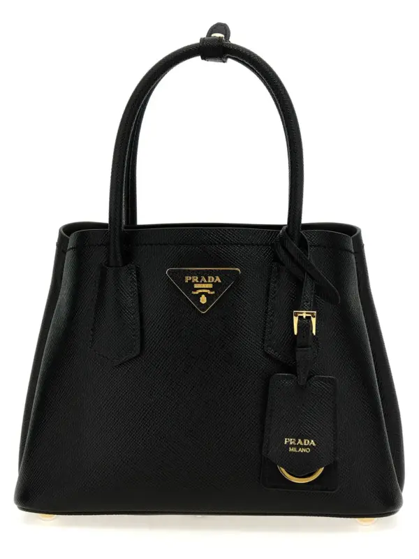 'Prada Double' mini handbag PRADA Black