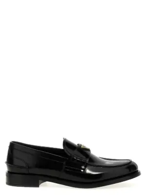 Logo loafers PRADA Black