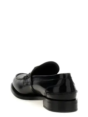 Logo loafers Woman PRADA Black