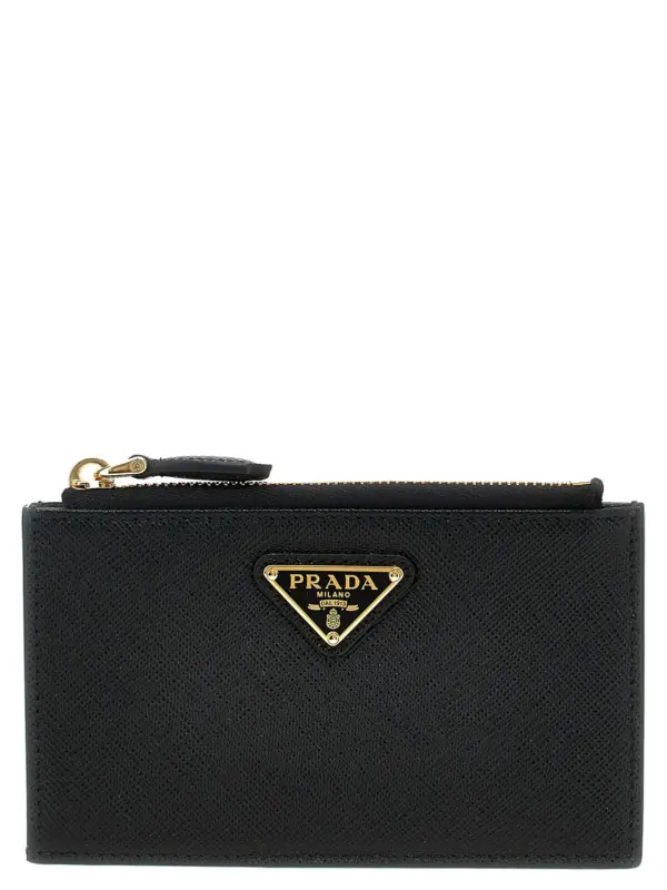 Saffiano cardholder PRADA Black